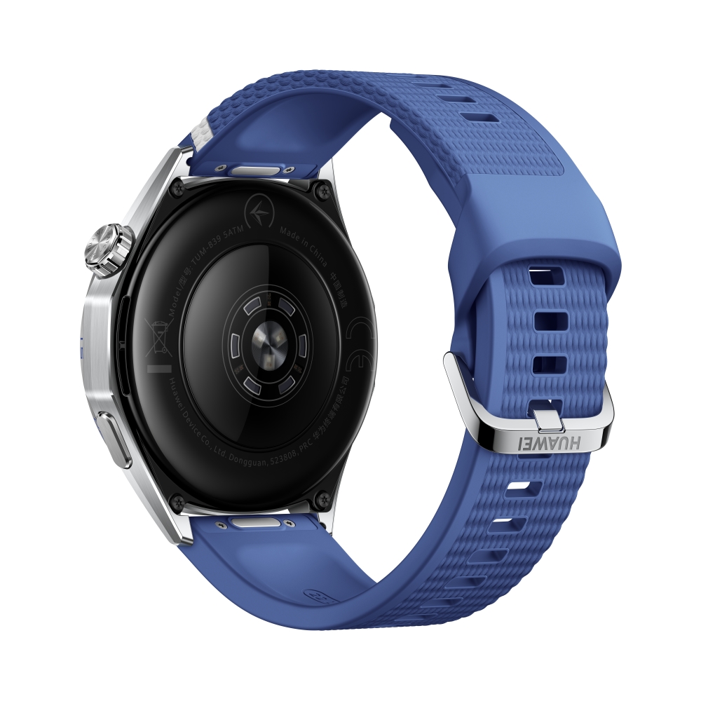 Smartwatch Huawei Watch GT 7 Atum‑B39FC, blue-and-white fluoroelastomer strap + Huawei FreeBuds SE 4 ANC earbuds, white