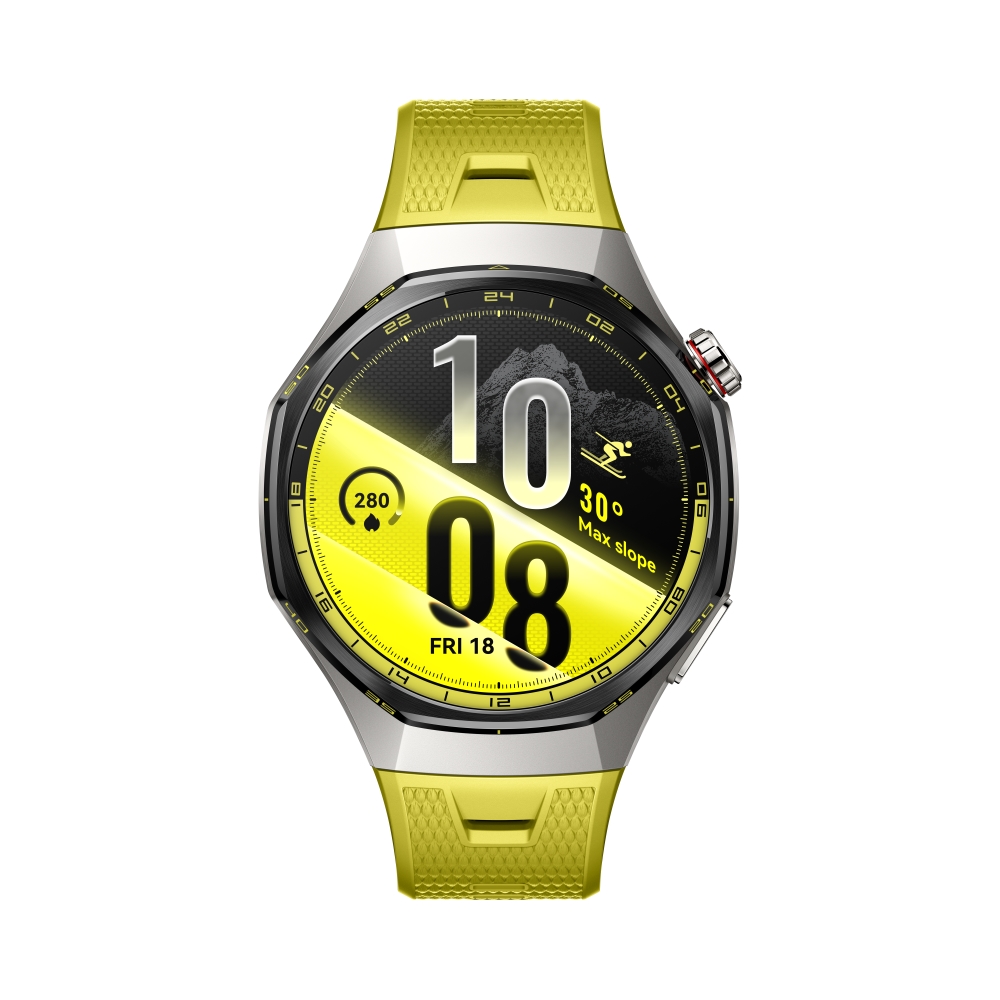 Smartwatch Huawei Watch GT 7 Pro Atum‑B49W, yellow fluoroelastomer strap + Huawei FreeBuds SE 4 ANC earbuds, white
