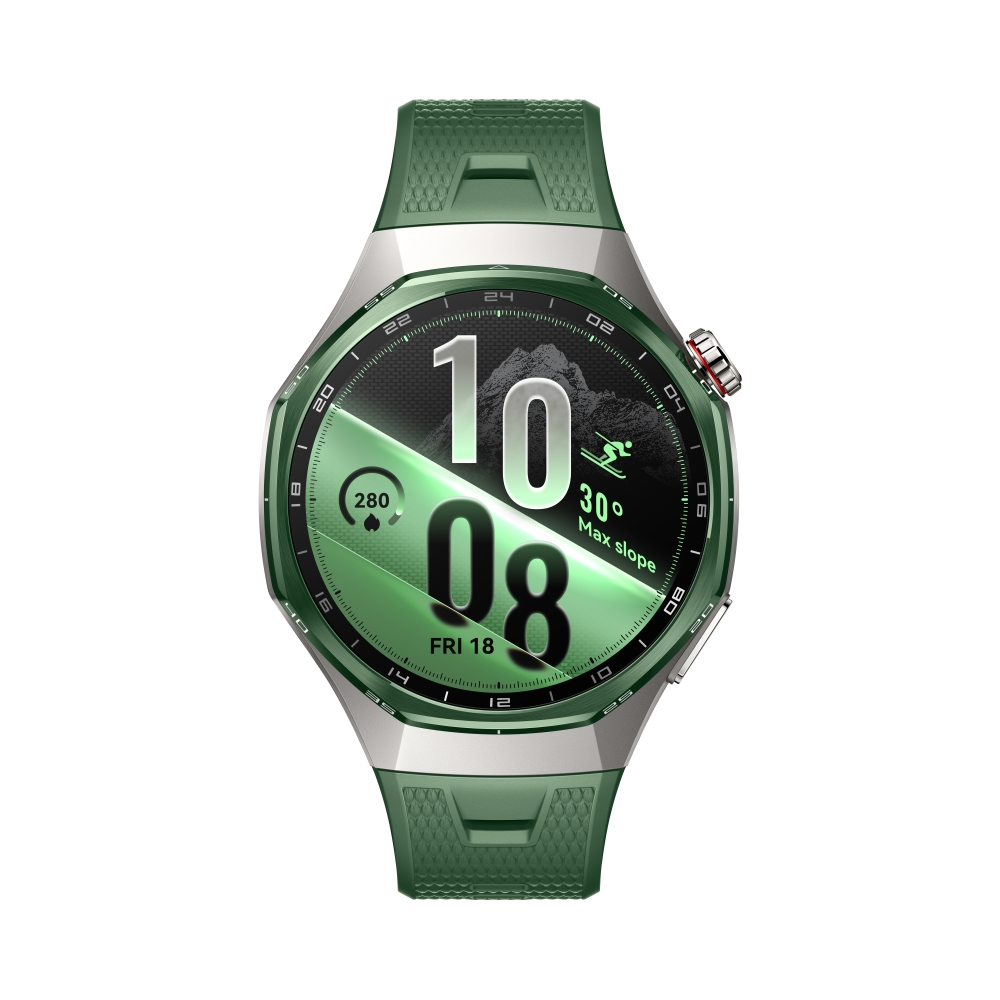 Смарт часовник Huawei Watch GT 7 Pro Atum‑B49C, зелена флуороеластомерна каишка + слушалки Huawei FreeBuds SE 4 ANC, бели