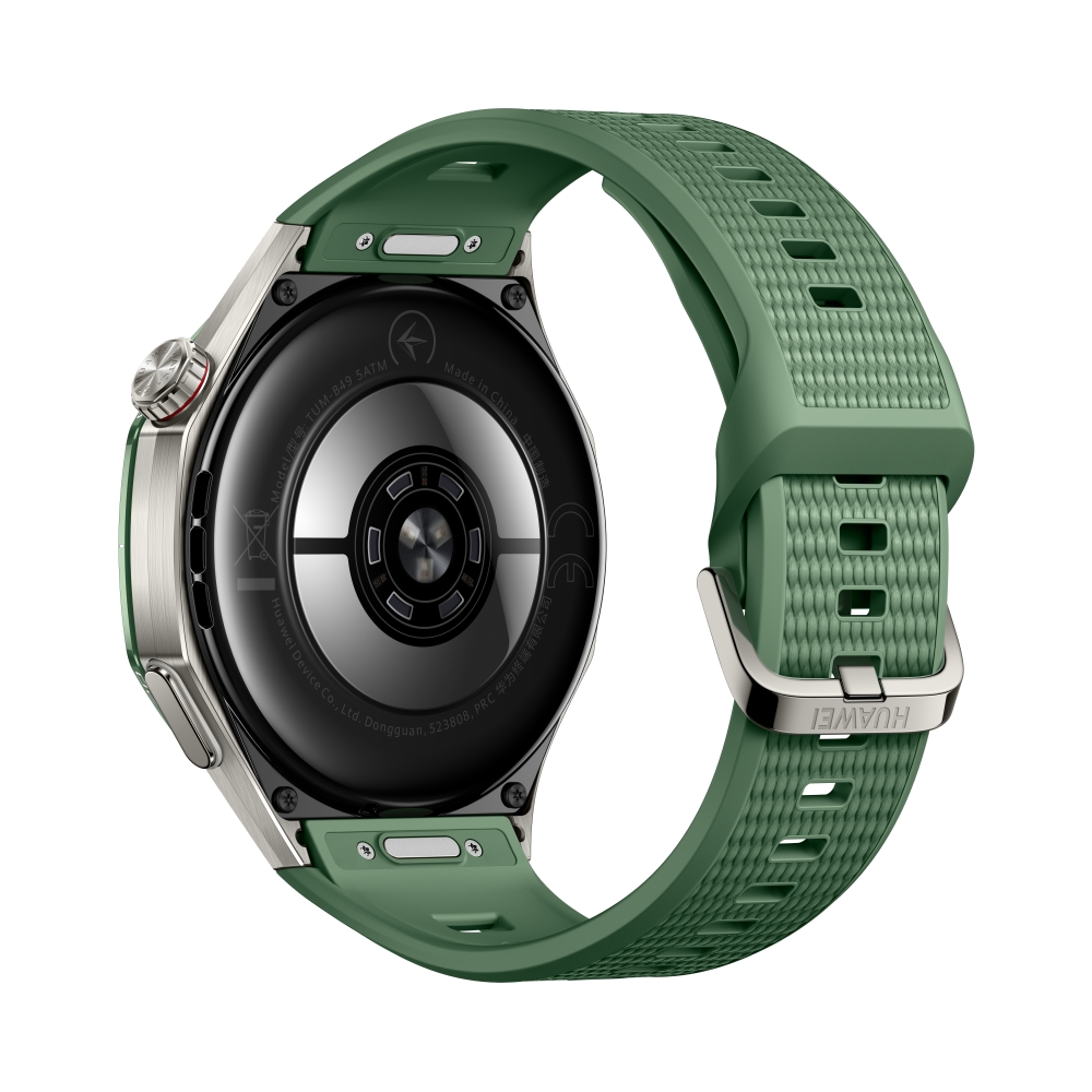 Смарт часовник Huawei Watch GT 7 Pro Atum‑B49C, зелена флуороеластомерна каишка + слушалки Huawei FreeBuds SE 4 ANC, бели