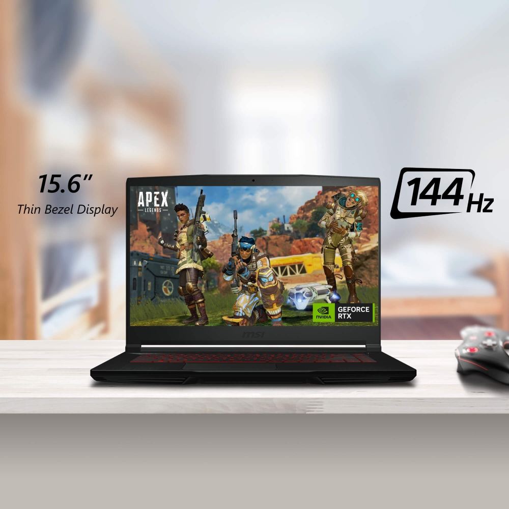 Gaming laptop MSI Thin GF63 12UC 15.6 i5-12450H RTX 3050 4GB 8GB DDR4 512GB SSD, noOS