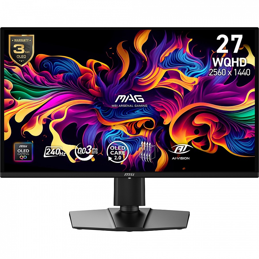 Монитор MSI MAG 274QP QD‑OLED X24, 26.5 QHD, 240Hz, 0.03 ms, G‑SYNC, FreeSync Premium, DP, HDMImsi+1