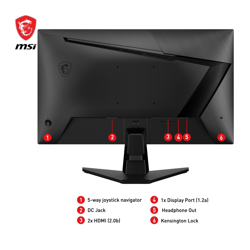 Монитор MSI G255F 24.5 Rapid IPS 180Hz 1ms FHD Adaptive‑Sync