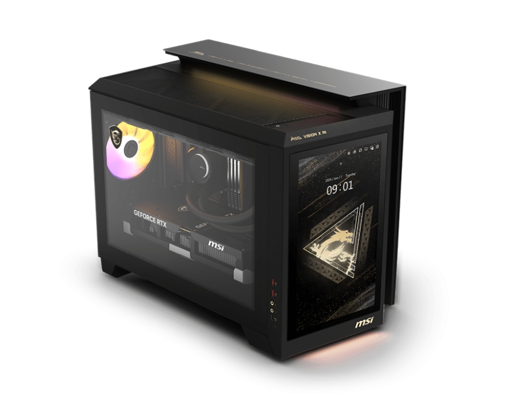 Геймърски компютър MSI MEG Vision X AI 2NVZ9-207EU Core Ultra 9 285K RTX 5090 32GB Z890 64GB DDR5 2TB SSD 1200W PSU 13 FHD Touch MSI Project Zero Win11Home