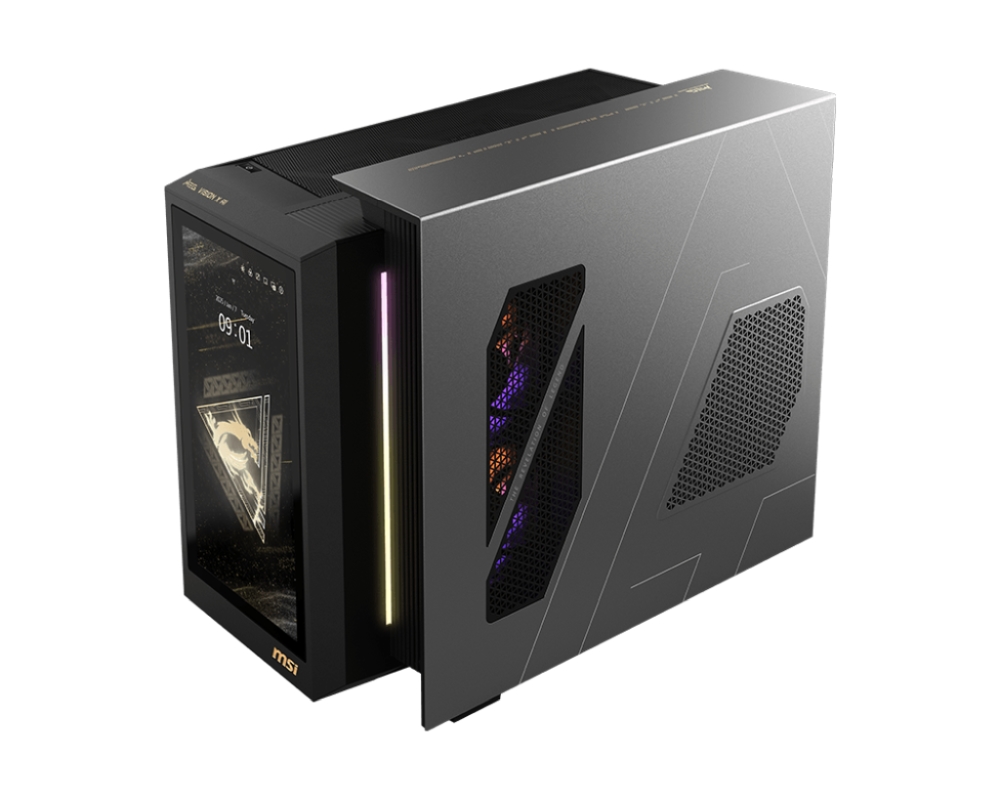 Геймърски компютър MSI MEG Vision X AI 2NVZ9-207EU Core Ultra 9 285K RTX 5090 32GB Z890 64GB DDR5 2TB SSD 1200W PSU 13 FHD Touch MSI Project Zero Win11Home