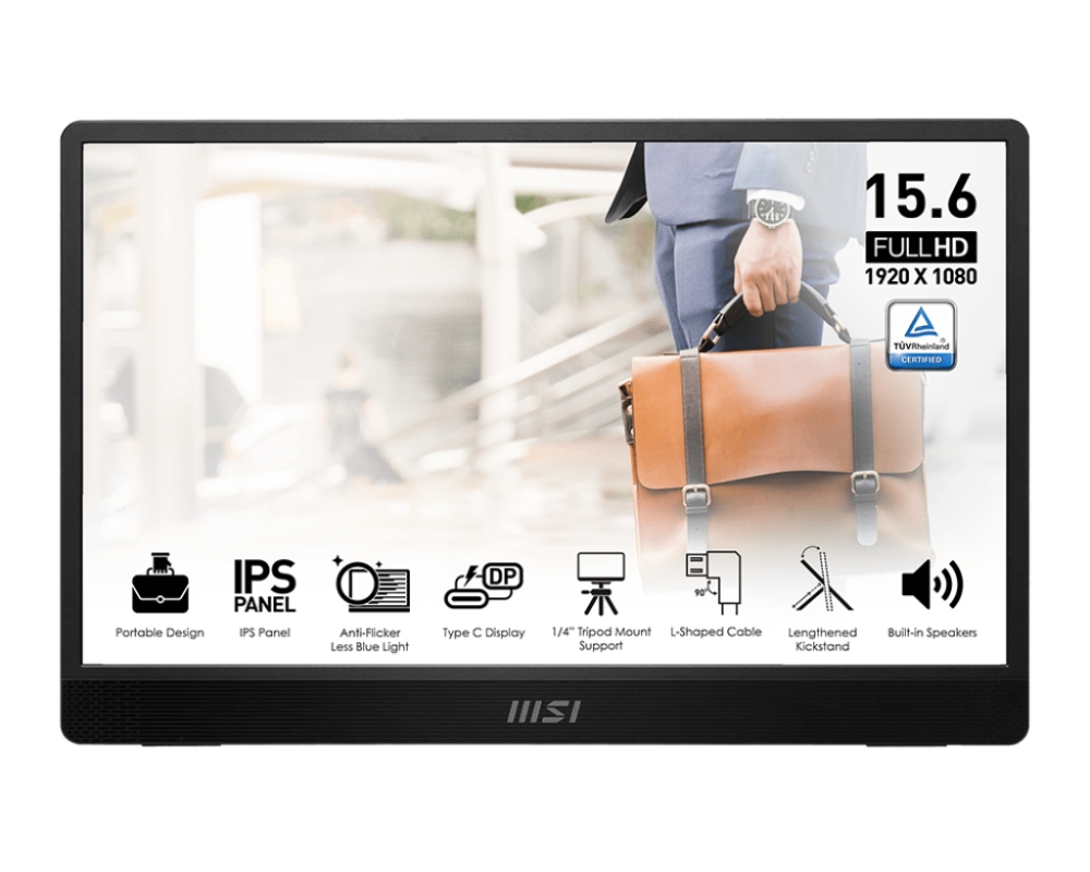 Monitor MSI PRO MP161 E2 Portable Monitor 15.6” FHD Ultra Slim Design