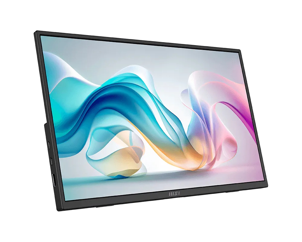 Монитор MSI PRO MP165 E6 Portable, 15.6 IPS, FHD, 60Hz, 4 ms, Type‑C, HDMI, говорители, Blackmsi+1