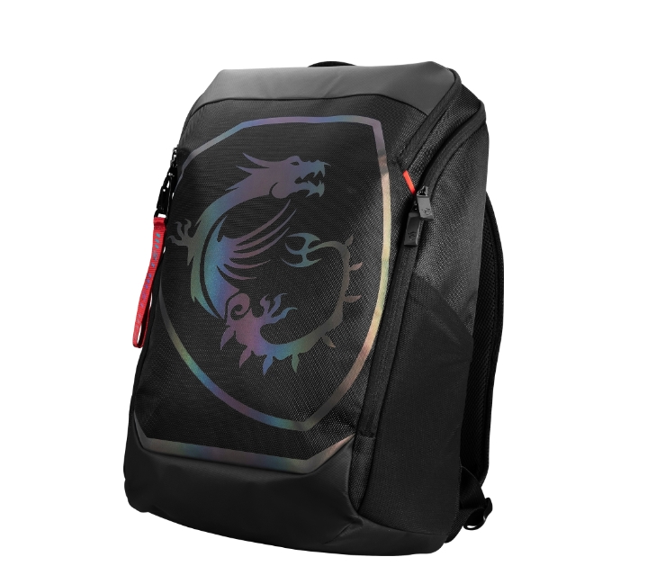 MSI Titan гейминг раница, водоустойчива IPX-2, padded mesh back panel, за лаптоп до 18, 51 x 34 x 9 cm