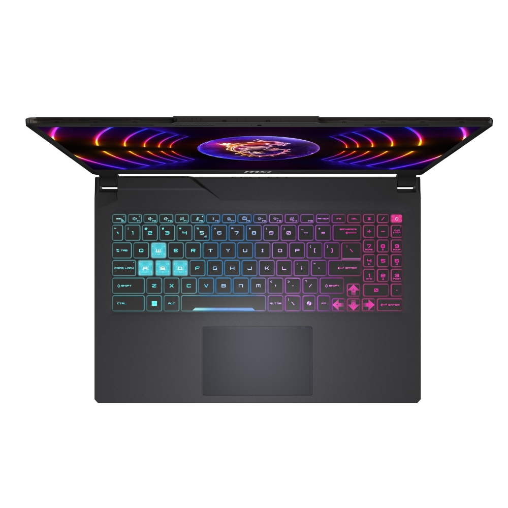 Gaming лаптоп MSI Cyborg 15 A13VEK, i7-13620H (10C/16T, up to 4.90GHz, 24 MB), GeForce RTX 4050 6GB GDDR6, 15.6 FHD (1920x1080), 144Hz, IPS-Level, 16GB DDR5 5200MHz, 512GB PCIe Gen4x4 SSD, WiFi 6E, BT 5.3, 4 Zone RGB Kbd, NO OS, 53.5Whr, 1.98kg