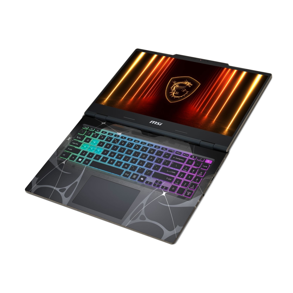 Gaming лаптоп MSI Cyborg 15 B13WFKG, i7-13620H (10C/16T, up to 4.90GHz, 24 MB), GeForce RTX 5060 8GB GDDR7 572 AI TOPS, 15.6 FHD (1920x1080), 144Hz, IPS-Level, 16GB DDR5 5200MHz, 512GB PCIe Gen4x4 SSD, WiFi 6E, BT 5.3, 4 Zone RGB Kbd, NO OS, 55.2Whr
