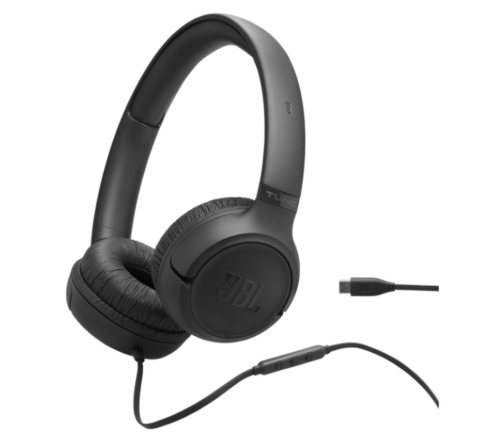 Слушалки JBL TUNE 530C BLK USB‑C жични on‑ear