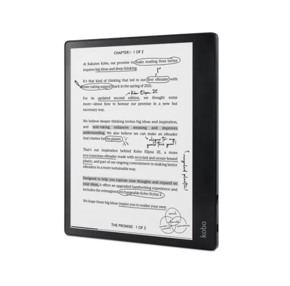 E-книга Kobo Elipsa 2E-Book Reader Pack, E Ink Carta 1200 touchscreen, 10.3