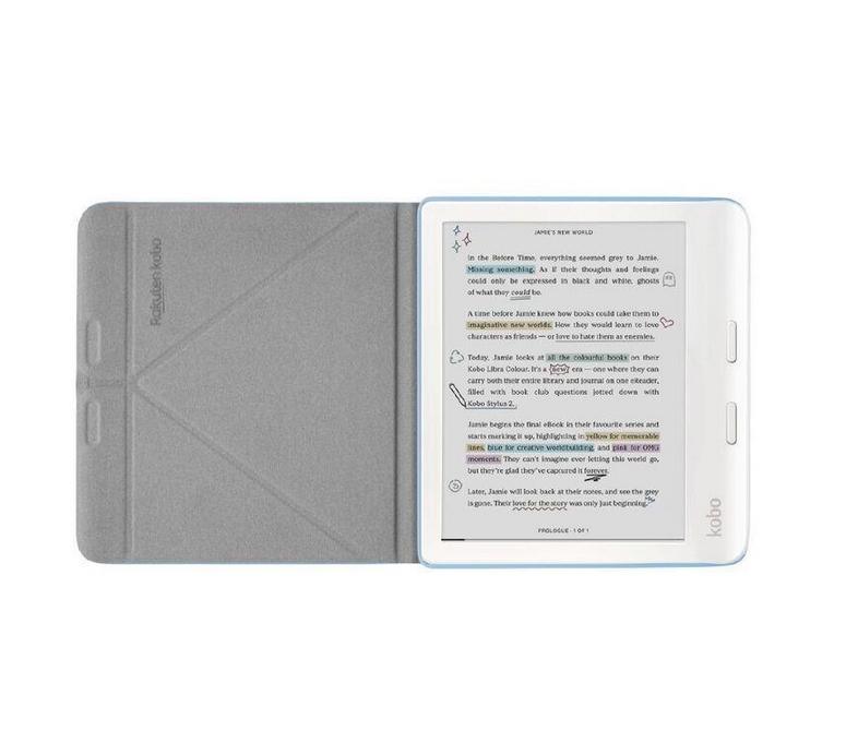 Case за E-книга Kobo Libra Colour SleepCover Dusk Blue