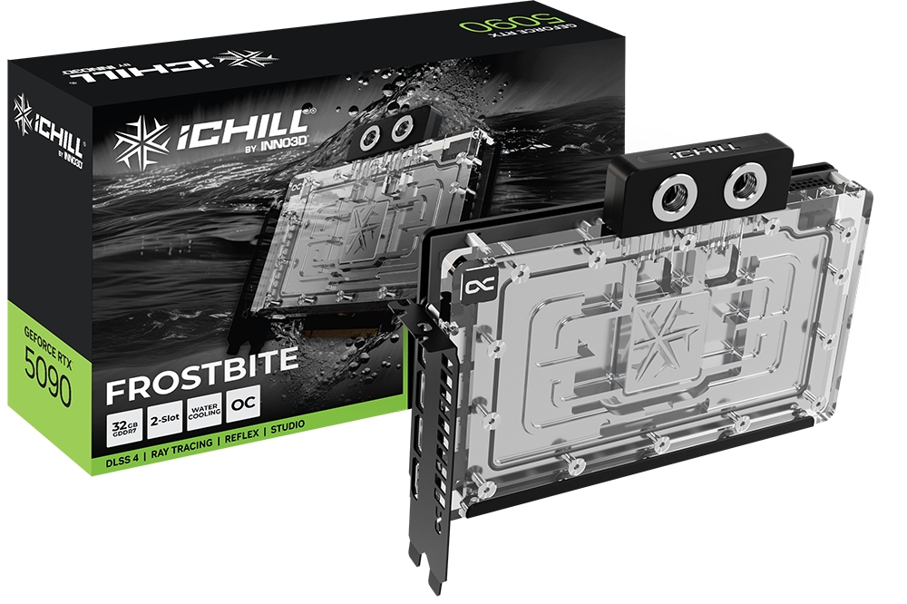 Video card Inno3D GeForce RTX 5090 32GB GDDR7 iChill Frostbite