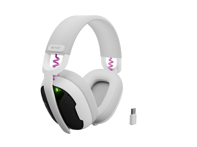 Fury Gaming Headset Fukiya F6 Wireless Microphone White