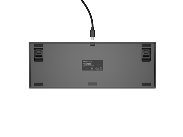 Gaming клавиатура Genesis Thor 404 TKL Black RGB Backlight US Layout Yellow Switch