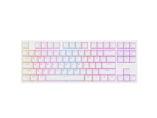 Gaming клавиатура Genesis Thor 404 TKL White RGB Backlight US Layout Yellow Switch