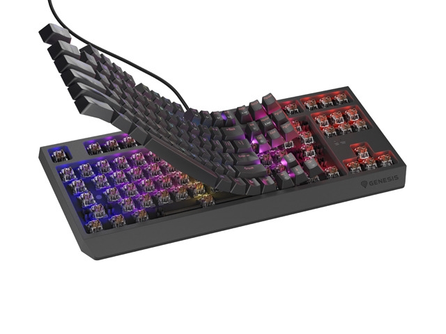 Gaming keyboard Genesis Thor 230 TKL Black Hot Swap