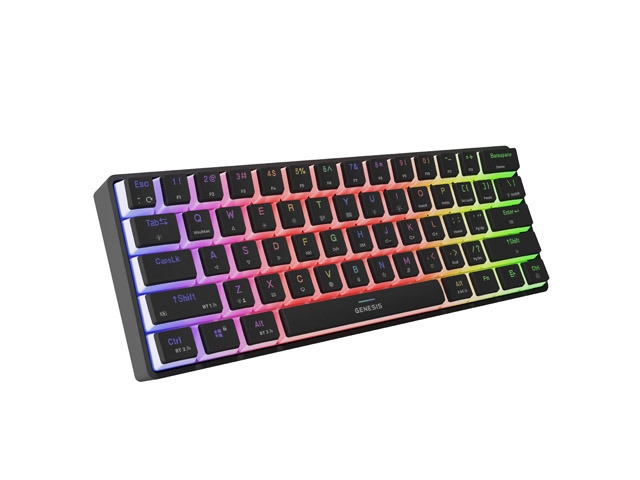 Gaming keyboard Genesis Mechanical Thor 660 G2 Wireless RGB Backlight BLACK GATERON BROWN