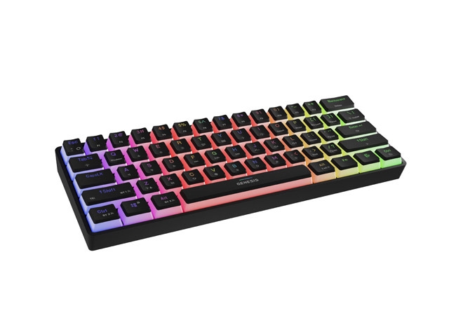 Gaming keyboard Genesis Mechanical Thor 660 G2 Wireless RGB Backlight BLACK GATERON BROWN