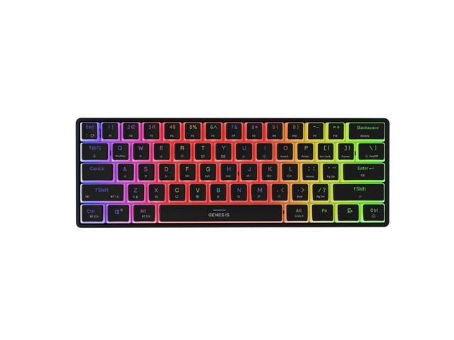 Gaming keyboard Genesis Mechanical Thor 660 G2 Wireless RGB Backlight BLACK GATERON BROWN