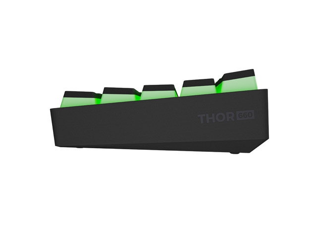 Gaming keyboard Genesis Mechanical Thor 660 G2 Wireless RGB Backlight BLACK GATERON BROWN