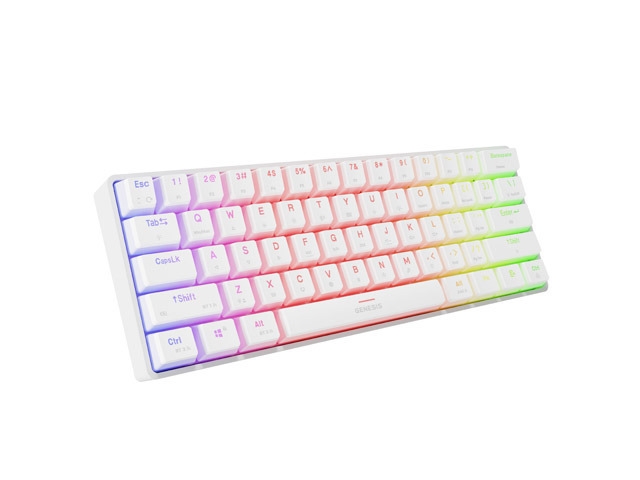 Gaming клавиатура Genesis Mechanical Thor 660 G2 Wireless RGB Backlight WHITE GATERON BROWN