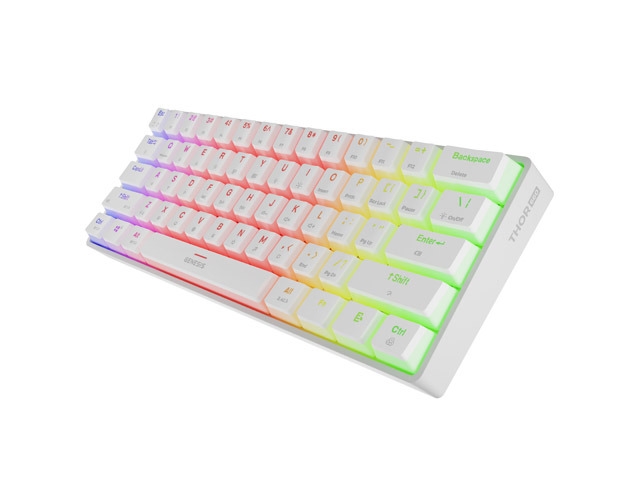 Gaming клавиатура Genesis Mechanical Thor 660 G2 Wireless RGB Backlight WHITE GATERON BROWN