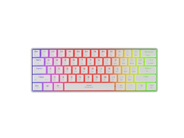 Gaming клавиатура Genesis Mechanical Thor 660 G2 Wireless RGB Backlight WHITE GATERON BROWN