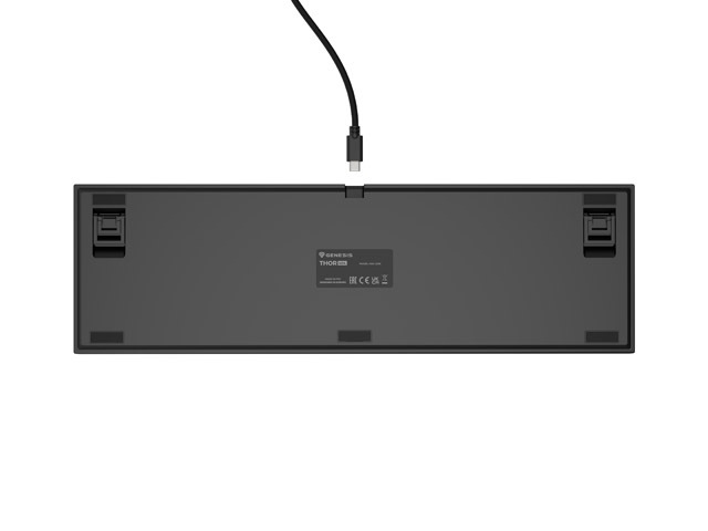 Гейминг клавиатура Genesis Thor 404 Black RGB Outemu Peach Silent US Layout