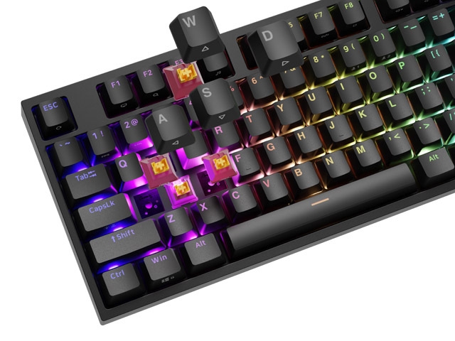 Гейминг клавиатура Genesis Thor 404 Black RGB Outemu Peach Silent US Layout