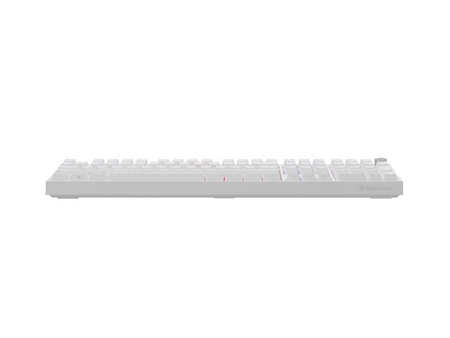 Гейминг клавиатура Genesis Thor 404 White RGB Gateron Peach Silent US Layout