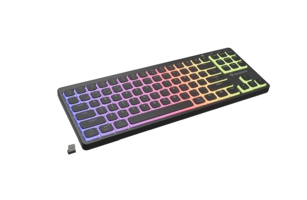 Genesis Thor 430 TKL Wireless mechanical gaming keyboard, Outemu Pink, RGB, US layout, black