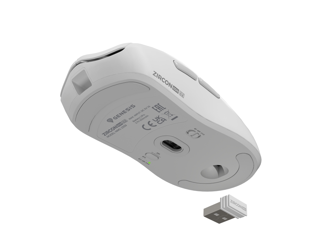 Gaming мишка Genesis Wireless Zircon 5000 10000Dpi White