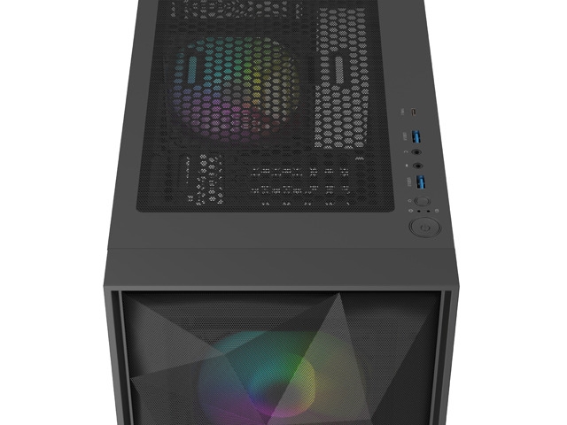 Gaming PC case Genesis DIAXID 605 RGB Mini Tower Window, Black