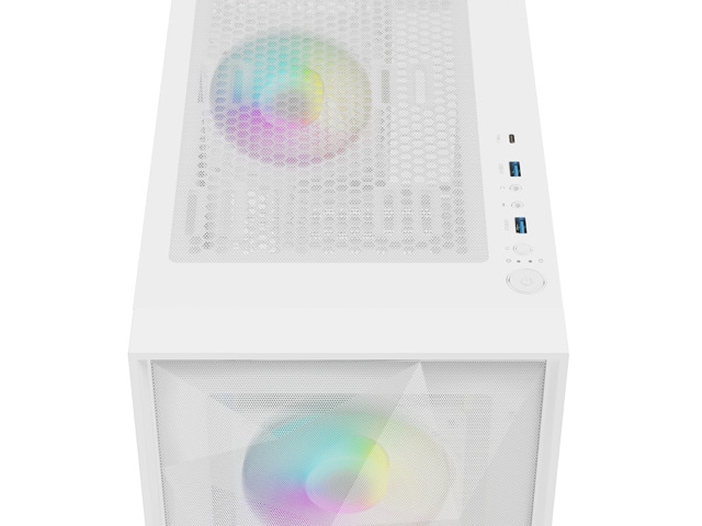 Gaming PC кутия Genesis DIAXID 605 RGB Mini Tower Window, White