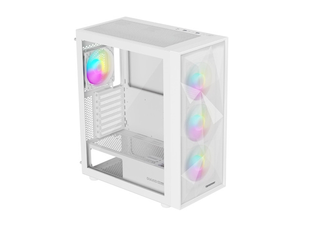 Gaming PC кутия Genesis DIAXID 605 RGB Mini Tower Window, White