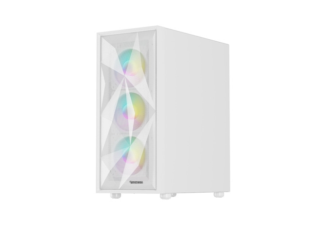Gaming PC кутия Genesis DIAXID 605 RGB Mini Tower Window, White