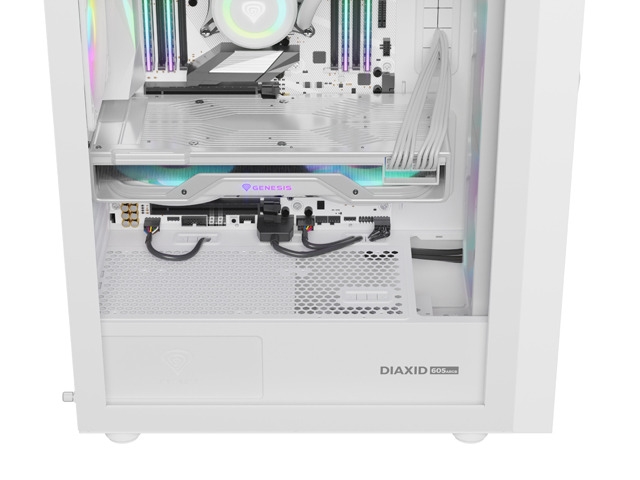 Gaming PC кутия Genesis DIAXID 605 RGB Mini Tower Window, White
