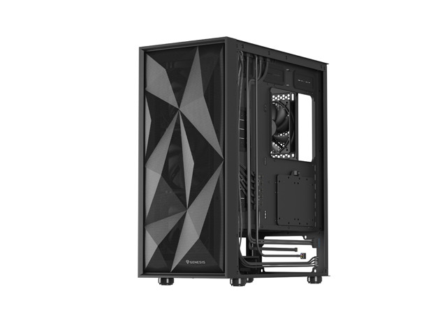 Gaming PC кутия Genesis DIAXID 605F Mini Tower Window, Black
