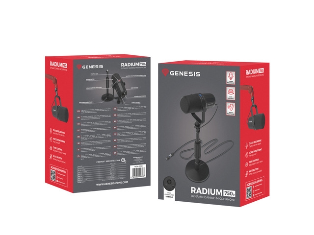 Genesis микрофон Radium 750D Studio USB/XLR с поставка
