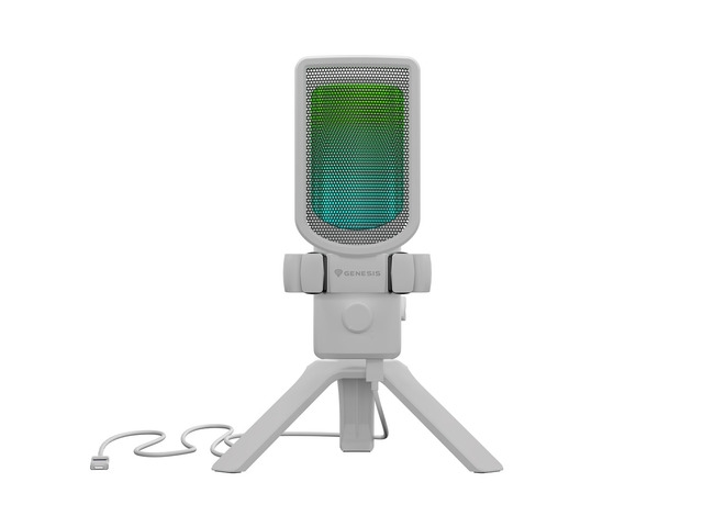 Gaming микрофон Genesis Radium 250 USB Stand бял