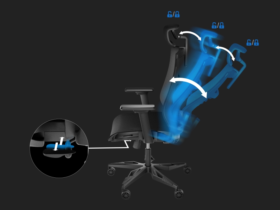 Gaming стол Genesis Ergonomic Chair Astat 700 Black