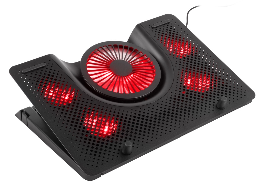 Gaming pad genesis laptop cooling oxid 550 15.6-17.3, 1 usb