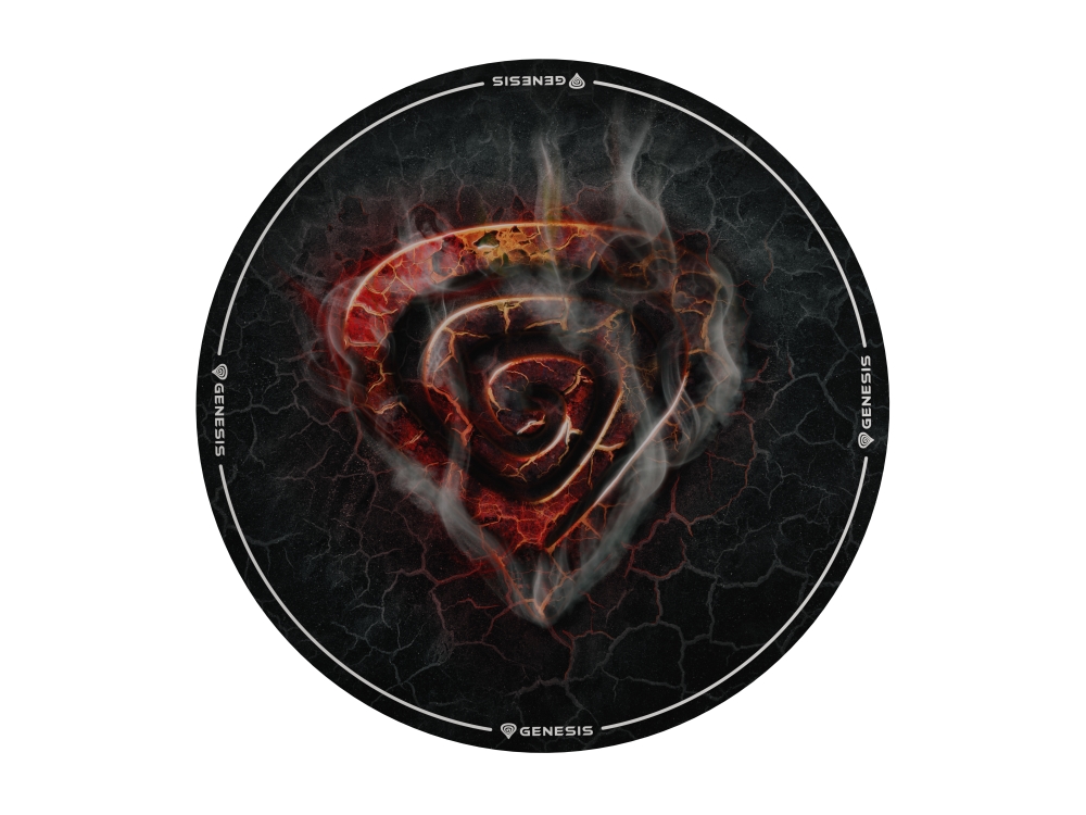 Gaming протектор за под Genesis Protective Floor Mat Tellur 400 Round Lava 100cm