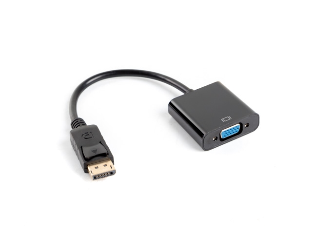 Адаптер Lanberg display port 1.1 -> VGA, 20cm, black