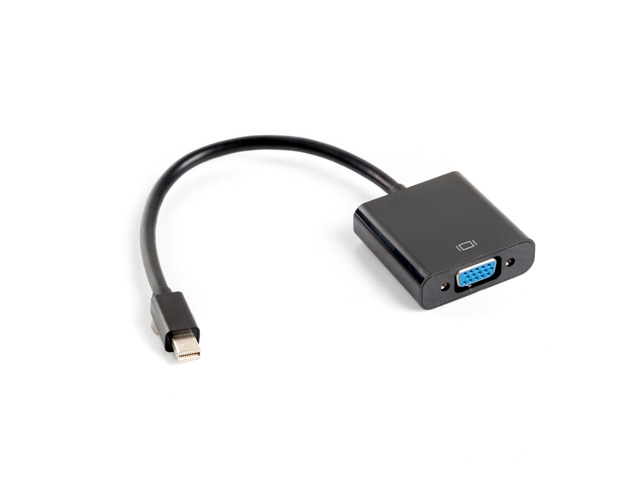 Cable lanberg display port mini -> vga (f), 20cm, black