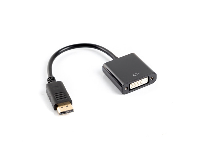 Адаптер Lanberg adapter display port (m) -> DVI-I (f) (24+5) dual link, 10cm