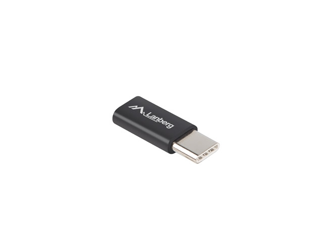 Adapter lanberg usb type-c -> micro-b (f) 2.0, black