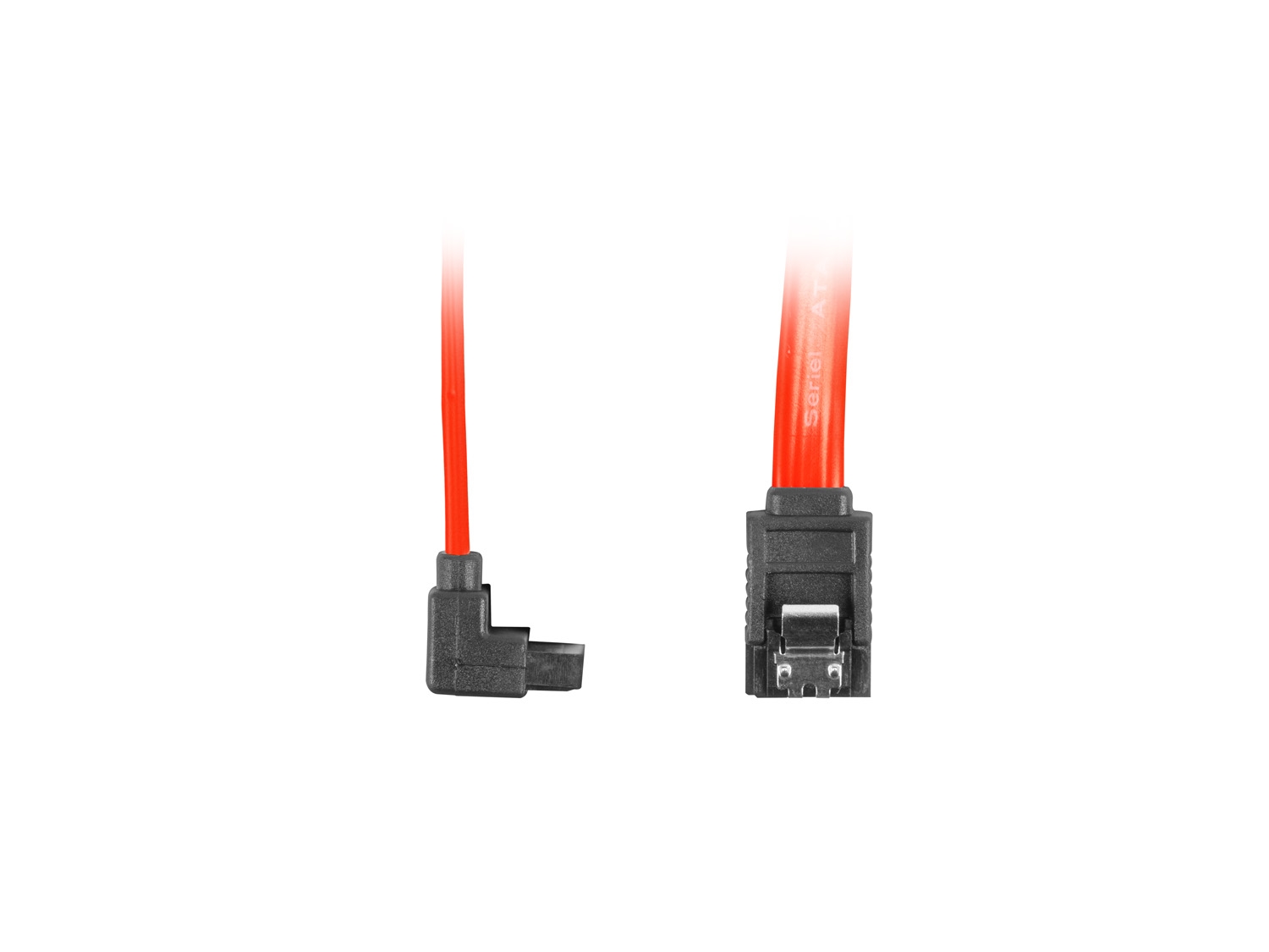 Метален клипс SATA DATA III (6GB/S) F/F cable 30cm, red